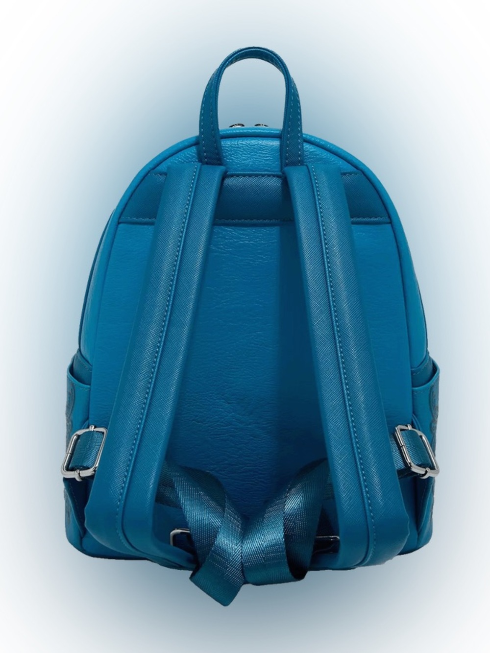 Loungefly Lilo & Stitch Blue Tooling Debossed Mini Backpack - Picture 3 of 4